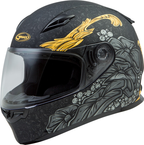 Ff 49s Full Face Yarrow Snow Helmet Matte Black/Gold Xl
