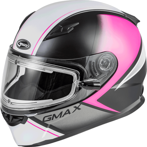 Ff 49s Hail Snow Helmet W/Elec Shield Matte Blk/Pink/White Xl