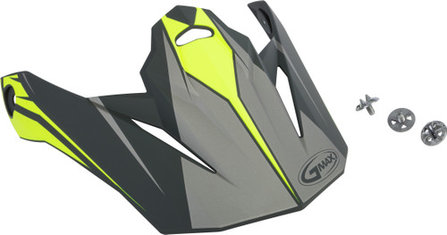Visor W/Screws Revoke Mx 86 Matte Grey/Hi Vis Yellow Visor W/Screws Revoke Mx 86 Matte Grey/Hi Vis Yellow