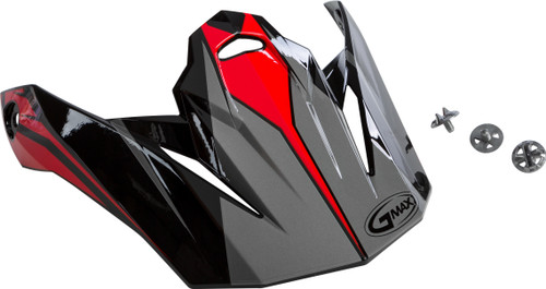 Visor W/Screws Revoke Mx 86 Black/Red Visor W/Screws Revoke Mx 86 Black/Red