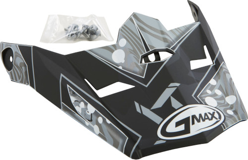 Visor W/Screws Hooper Mx 46y Matte Black/Dark Silver Ys Yl Visor W/Screws Hooper Mx 46y Matte Black/Dark Silver Ys Yl