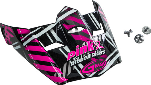 Visor W/Screws Xs S Mx 46 Pink Ribbon Riders Plaid Black/Pink Visor W/Screws Xs S Mx 46 Pink Ribbon Riders Plaid Black/Pink