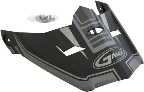 Visor W/Screws Uncle Mx 46 Matte Black/Silver Xs Sm Visor W/Screws Uncle Mx 46 Matte Black/Silver Xs Sm