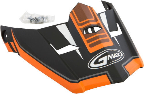 Visor W/Screws Uncle Mx 46 Matte Black/Orange Md 2x Visor W/Screws Uncle Mx 46 Matte Black/Orange Md 2x