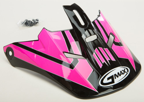 Visor W/Screws Race Gm 46.2 Black/Pink Md 3x