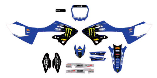 Complete Kit 23 Blue Mey Yz 125/250 Wht Bg Complete Kit 23 Blue Mey Yz 125/250 Wht Bg