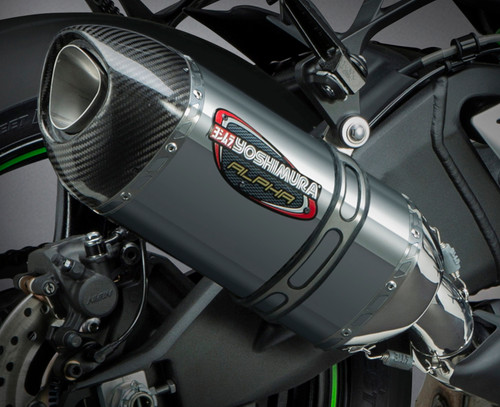 Street Alpha Slip On Exhaust Ss Ss Cf 141812M520