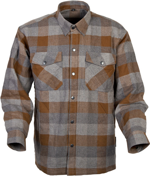 Covert Moto Flannel Tan/Brown Lg