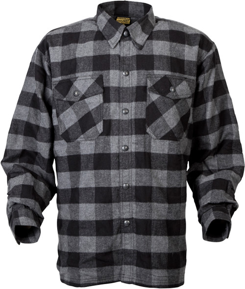 Covert Moto Flannel Black/Grey Lg Covert Moto Flannel Black/Grey Lg