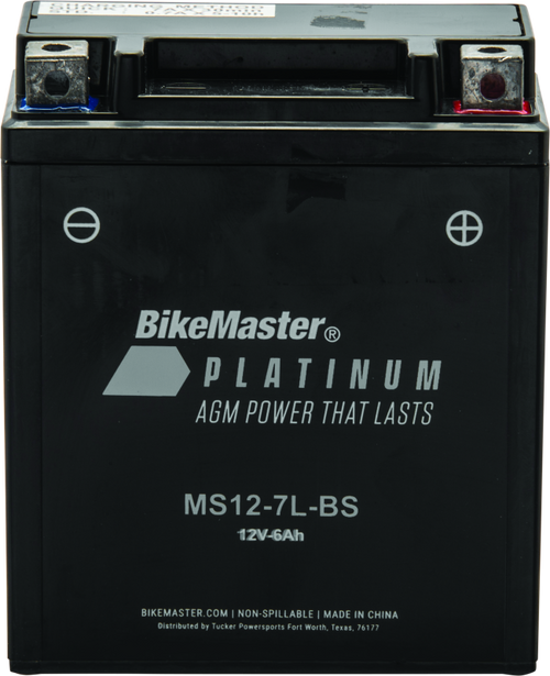 BikeMaster AGM Battery - MS12-7L-BS