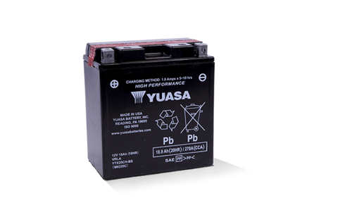 Yuasa YTX20CH-BS High Performance AGM Battery w/Bottle