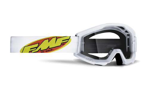 Powercore Youth Goggle Core White Clear Lens