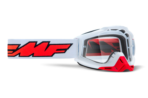 Powerbomb Goggle Rocket White Clear Lens