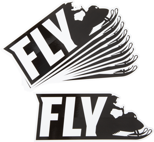 Fly Snow 2021 Sticker 10/Pk 8" Rider Sticker Fly Snow 2021 Sticker 10/Pk 8" Rider Sticker