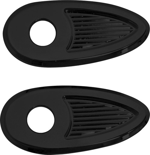 Fender Struts Rear Indicator Adaptors / Cover Plates Black Fender Struts Rear Indicator Adaptors / Cover Plates Black