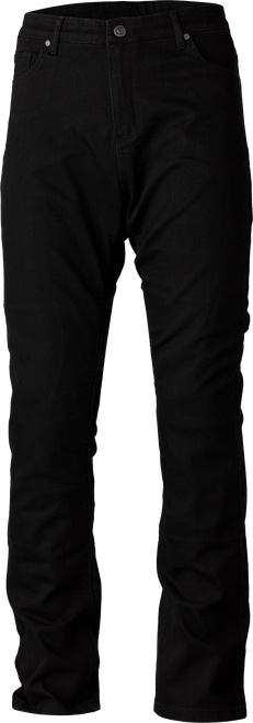 Straight Leg 2 Ladies Jeans Black Lg