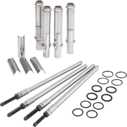 Speedy Pushrod Kit W/Covers Chrome, M8 17 24 (Exc.Vvt) Speedy Pushrod Kit W/Covers Chrome, M8 17 24 (Exc.Vvt)