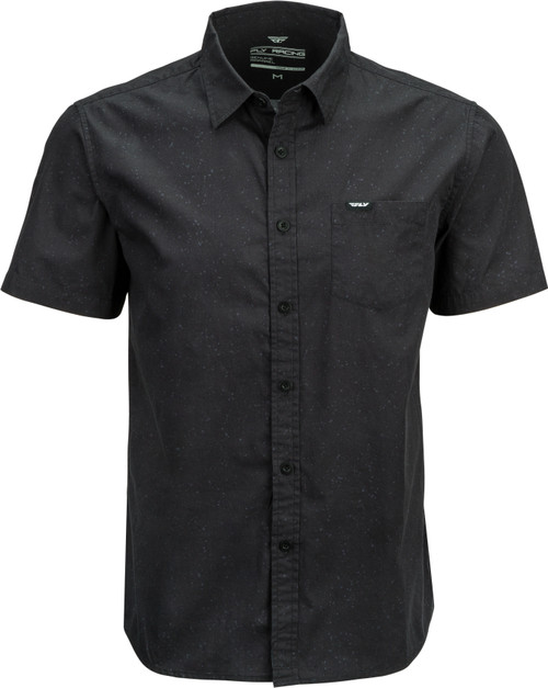 Fly Button Up Shirt Black Sm