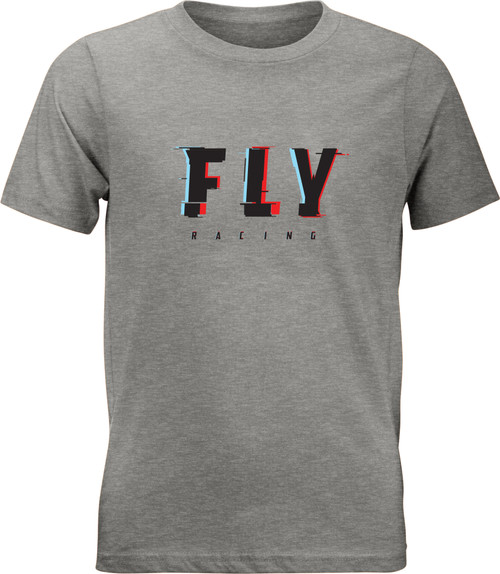 Fly Youth Glitch Tee Dark Grey Heather Ym