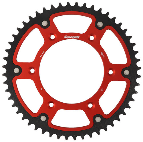 Rear Stealth Sprocket Alu/Stl 52t 520 Red Beta