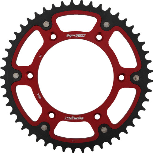 Rear Stealth Sprocket Alu/Stl 49t 520 Red Beta