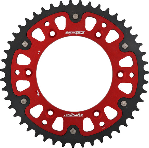 Rear Stealth Sprocket Alu/Stl 47t 520 Red Beta