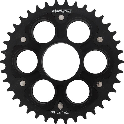 Rear Stealth Sprocket Alu/Stl 38t 525 Blk Duc