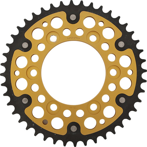 Rear Stealth Sprocket Alu/Stl 44t 520 Gld Duc RST-735-44-GLD