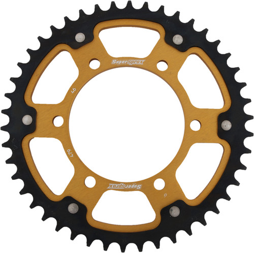 Rear Stealth Sprocket Alu/Stl 46t 530 Gld Yam