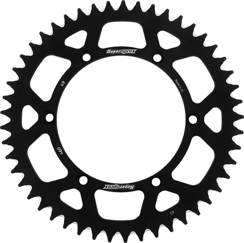 Rear Sprocket Aluminum 49t 520 Blk Kaw Rear Sprocket Aluminum 49t 520 Blk Kaw