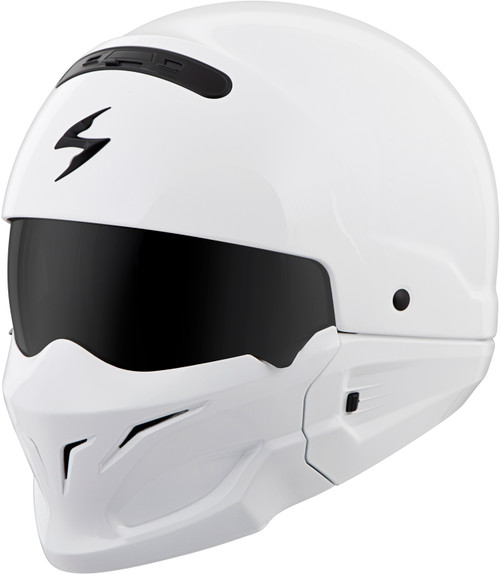 Covert Open Face Helmet Gloss White Xl Covert Open Face Helmet Gloss White Xl