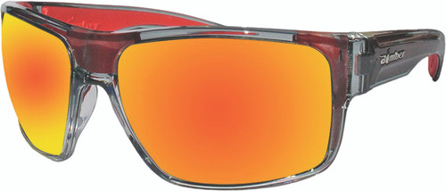 Mana Bomb Eyewear Crystal Smoke/Red W/Red Mirror Lens Mana Bomb Eyewear Crystal Smoke/Red W/Red Mirror Lens