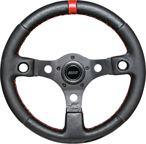 Competition Steering Wheel Black/Red W/Inserts Competition Steering Wheel Black/Red W/Inserts
