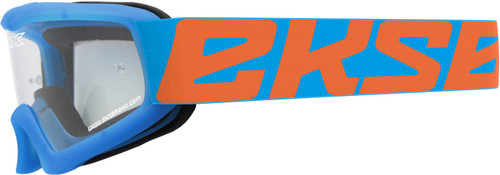 X Grom Youth Goggle Cyan Blue/ Flo Orange W/Clear Lens X Grom Youth Goggle Cyan Blue/ Flo Orange W/Clear Lens