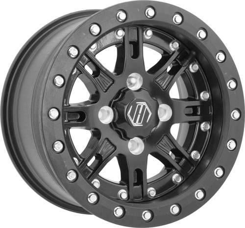 Desert Rat Wheel Black 14x8 4/156 4+4