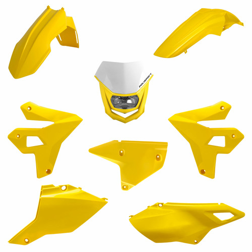 Restyling Kit W/Halo Headlight Yellow Suz Drz400 Restyling Kit W/Halo Headlight Yellow Suz Drz400