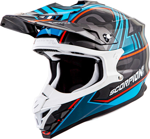 Vx 35 Off Road Helmet Miramar Blue 2x