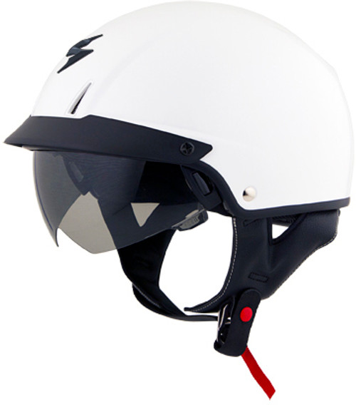 Exo C110 Open Face Helmet Gloss White Md