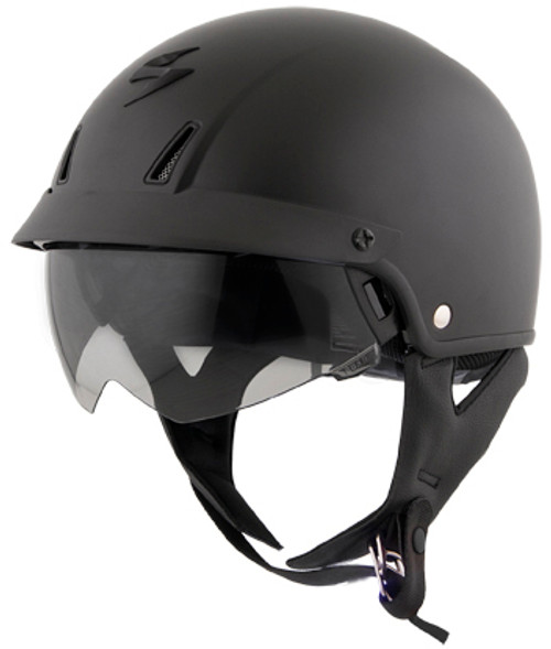 Exo C110 Open Face Helmet Matte Black Lg