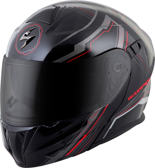 Exo Gt920 Modular Helmet Satellite Red Lg