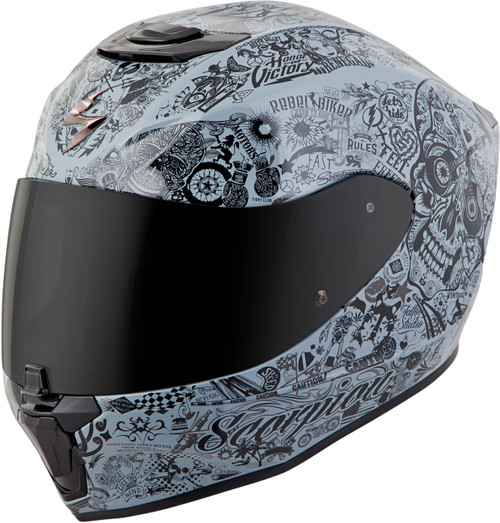 Exo R420 Full Face Helmet Shake Cement Grey Xl