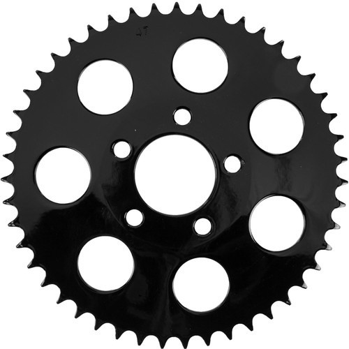 Gloss Black Rear Sprocket 47t Dished Big Twin 00 13