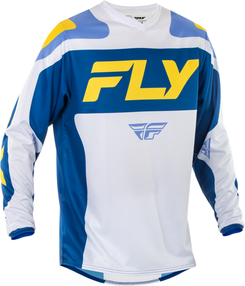 F 16 Jersey White/Dark Blue/Yellow Md