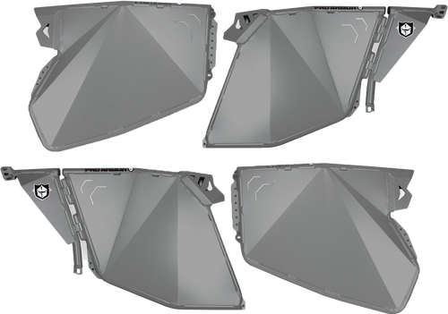 Traditional Half Doors Titanium Matte Metallic Pol