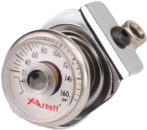 Pressure Gauge & Bracket Chrome Pressure Gauge & Bracket Chrome