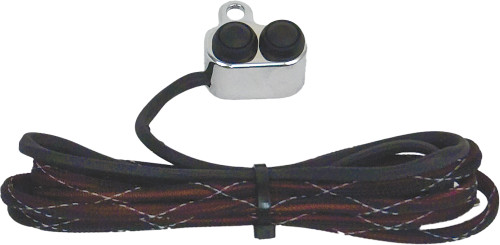Handlebar Mounted Push Button Switch Control Chrome Handlebar Mounted Push Button Switch Control Chrome