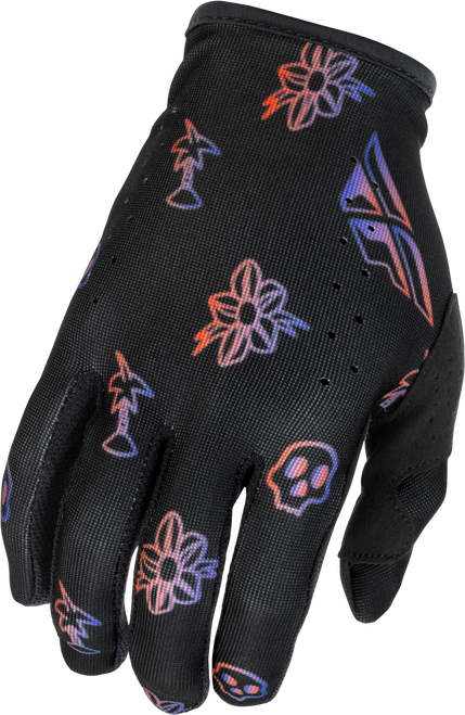 Lite Outline Gloves Black/Red/Purple Lg