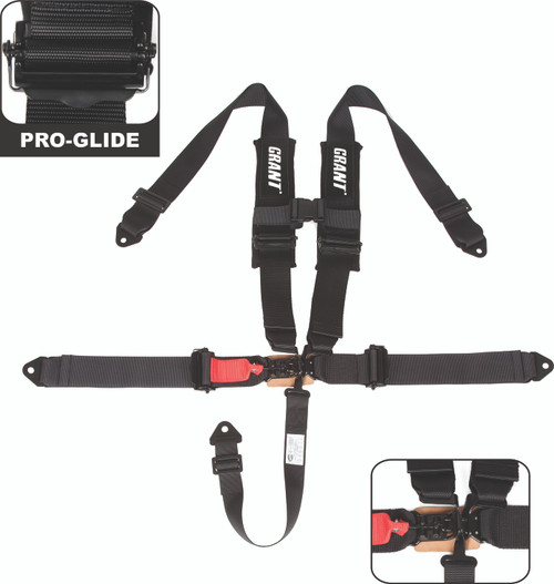 5 Point Safety Harness W/Pads Black 3" Straps 5 Point Safety Harness W/Pads Black 3" Straps