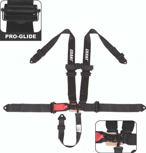 5 Point Safety Harness W/O Pads Black 3" Straps 5 Point Safety Harness W/O Pads Black 3" Straps