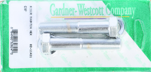 Riser Bolts Chrome Hex Cap 1/2 20 X 2 3/4 Fine Thread Riser Bolts Chrome Hex Cap 1/2 20 X 2 3/4 Fine Thread